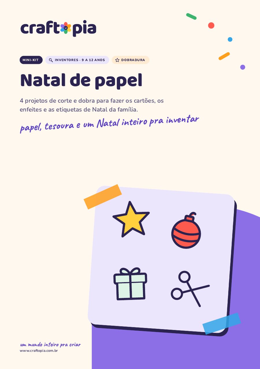 Página 1 de amostra de Natal de papel para inventores