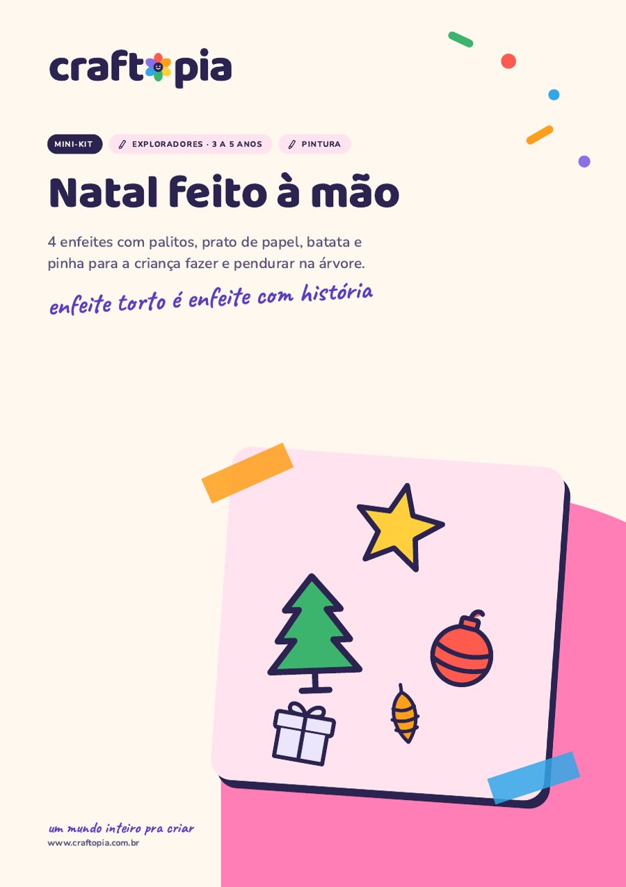 Página 1 de amostra de Natal feito à mão para exploradores