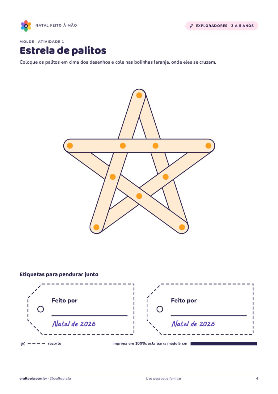 Página 3 de amostra de Natal feito à mão para exploradores